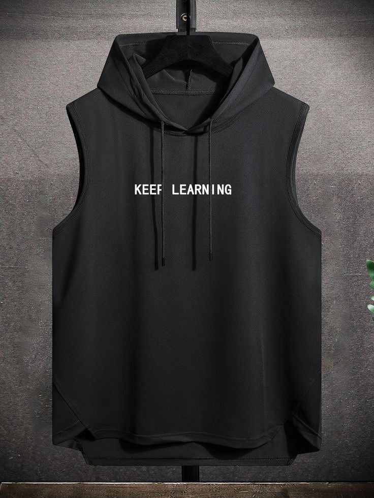 Keep learning hooded t-shirt