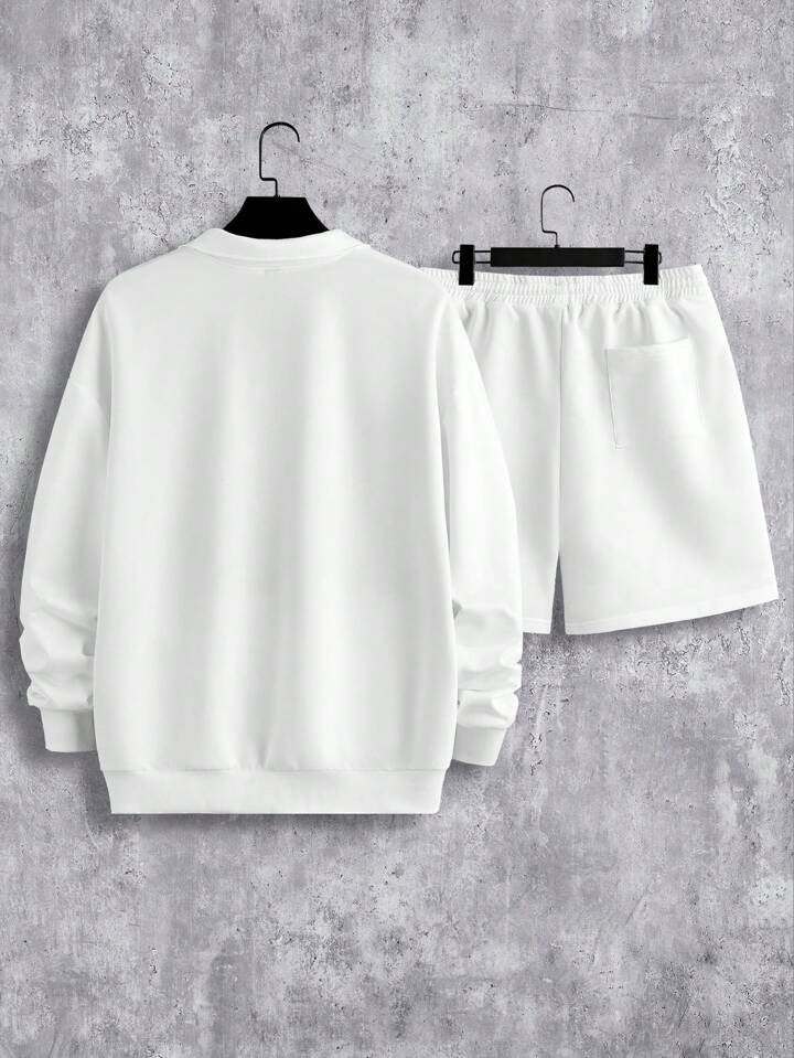 Zip-up Sweatshirt Set