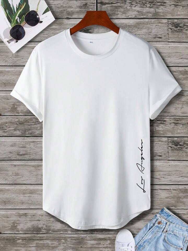 LA curved t-shirts