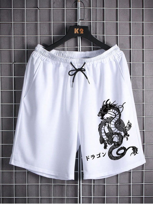 Black dragon shorts