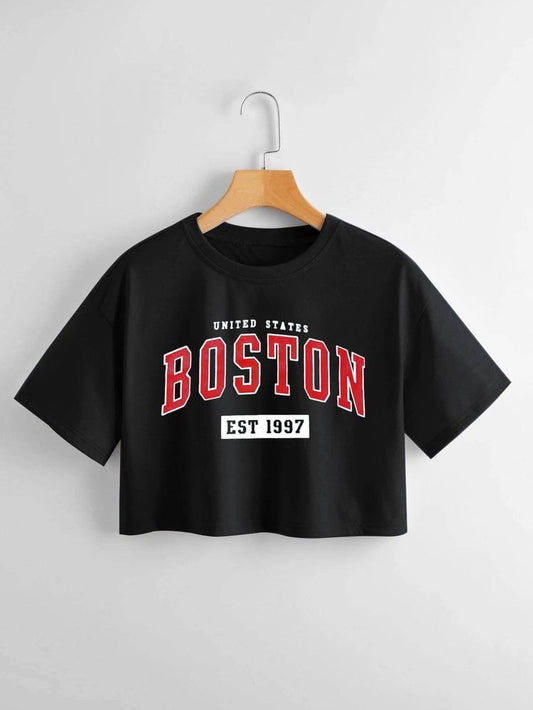 Boston Crop-top T-shirts