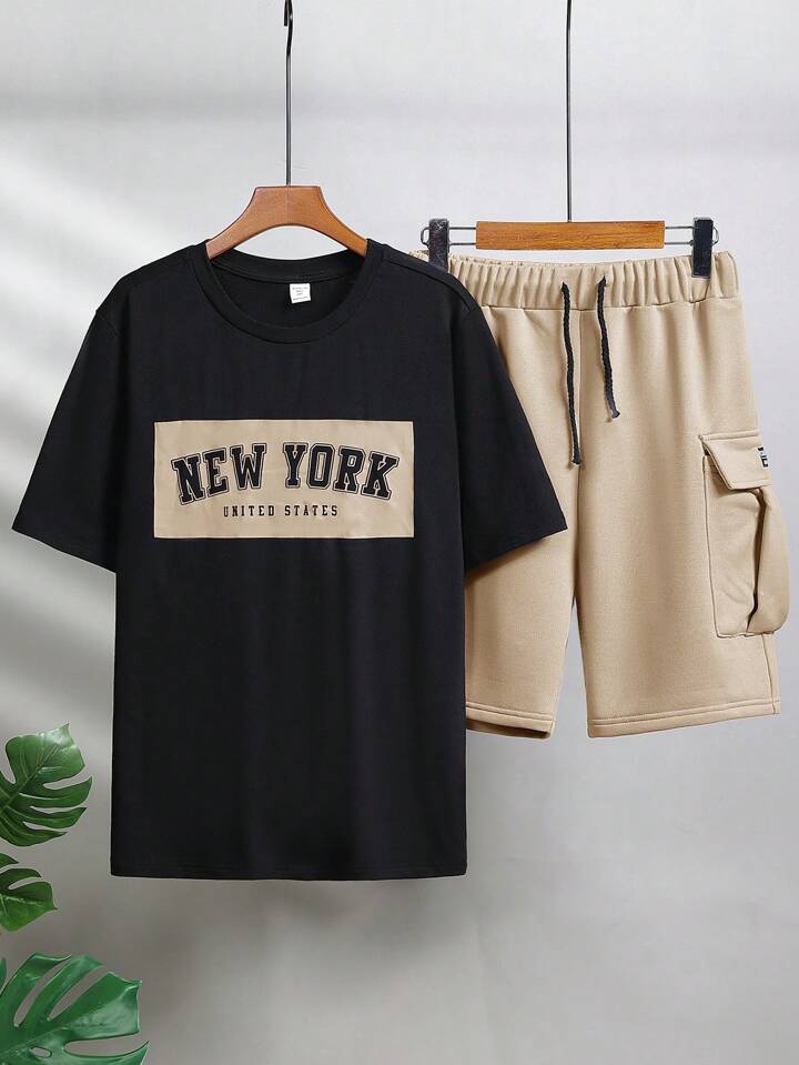 New York cargo shorts sets