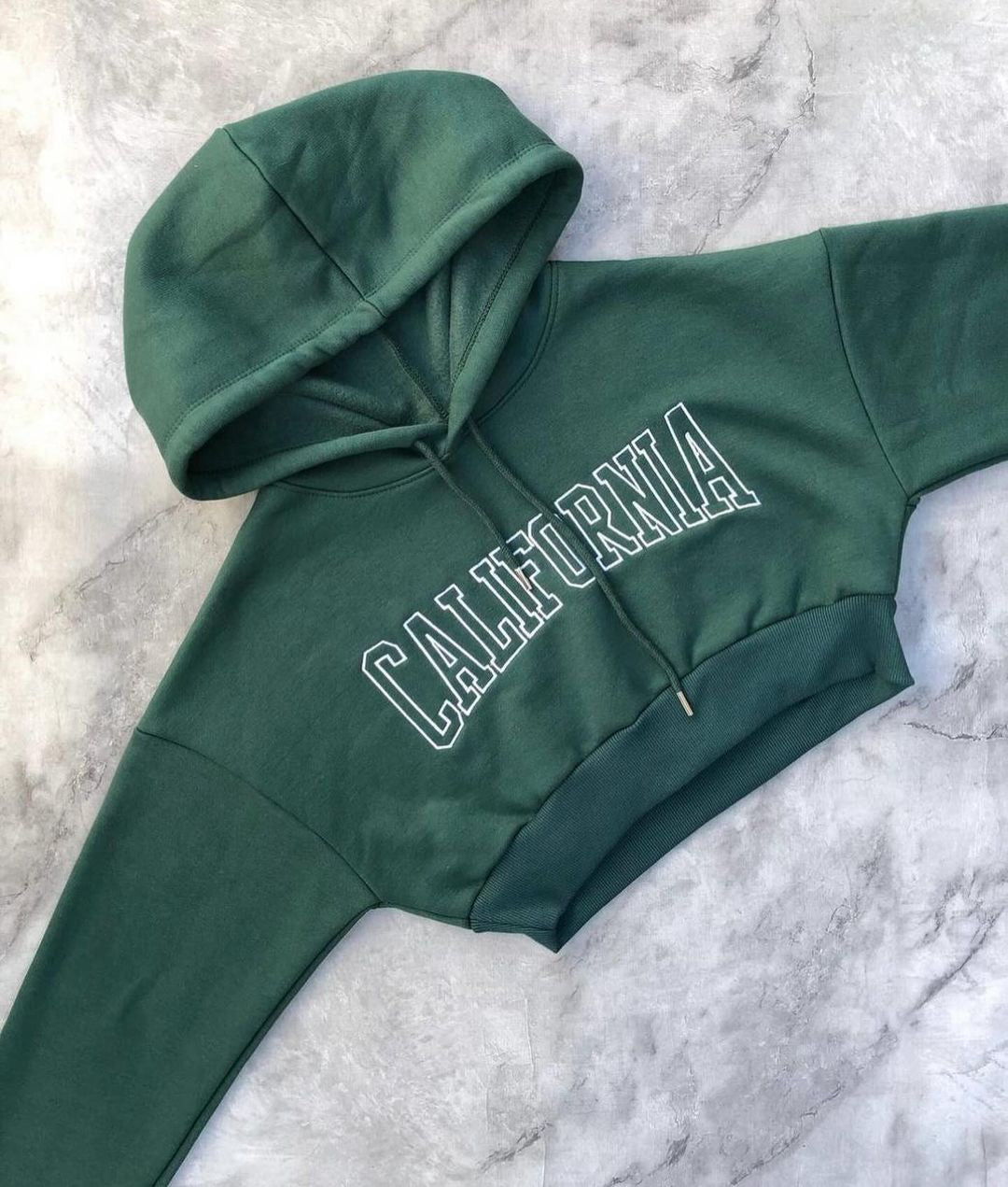 California crop-top hoodies