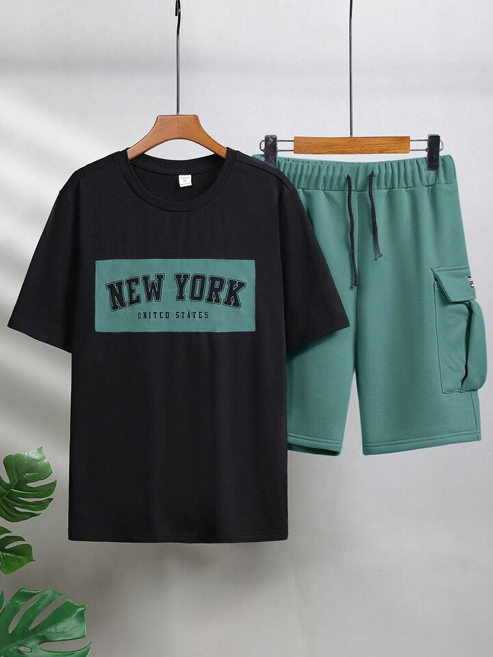 New York cargo shorts sets