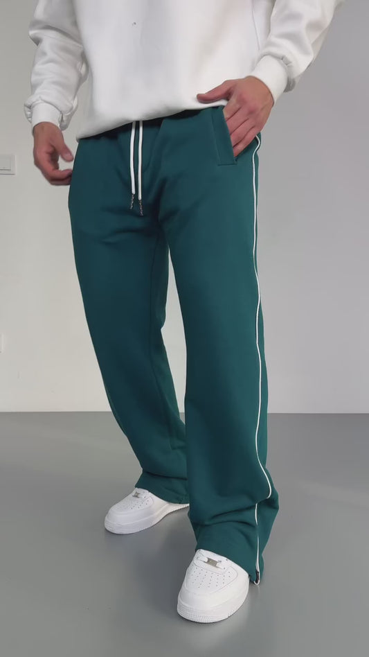 Side zip-up pants